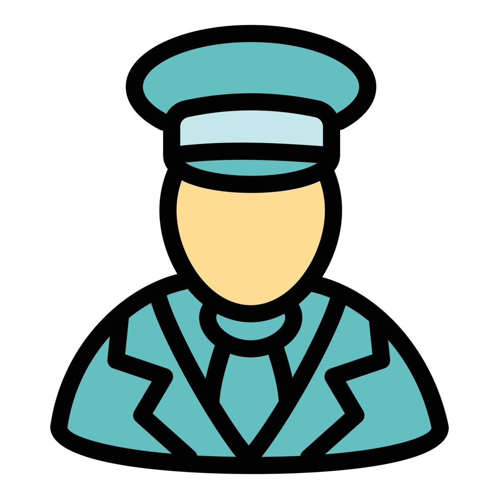 Valet avatar icon, outline style vector
