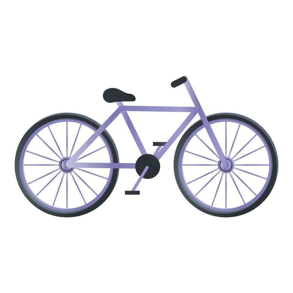 icono de bicicleta deportiva, estilo de dibujos animados vector