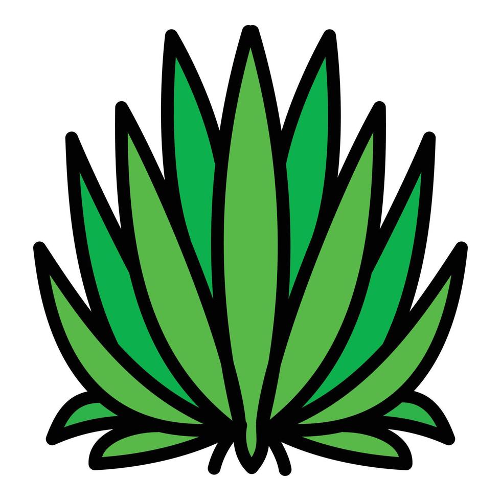 Succulent icon, outline style vector