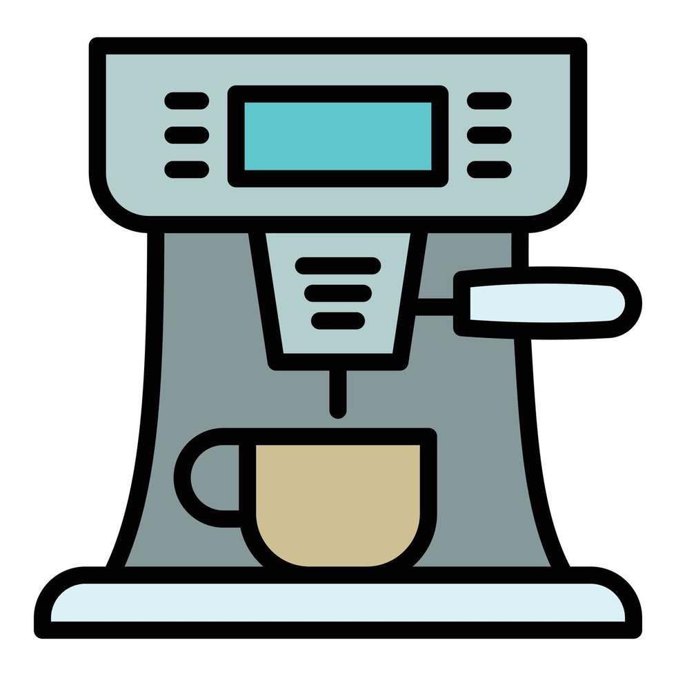 Italian coffee machine icon, outline style vector
