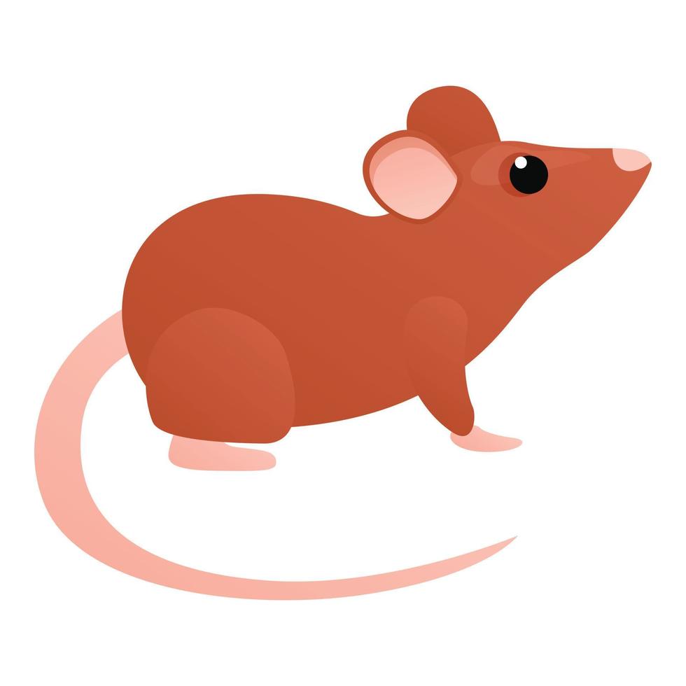 Rat icon, cartoon style vector