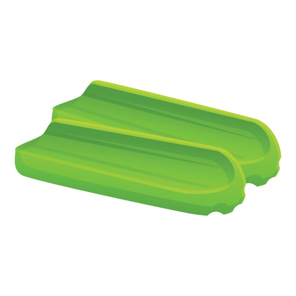 Raw celery icon, cartoon style vector