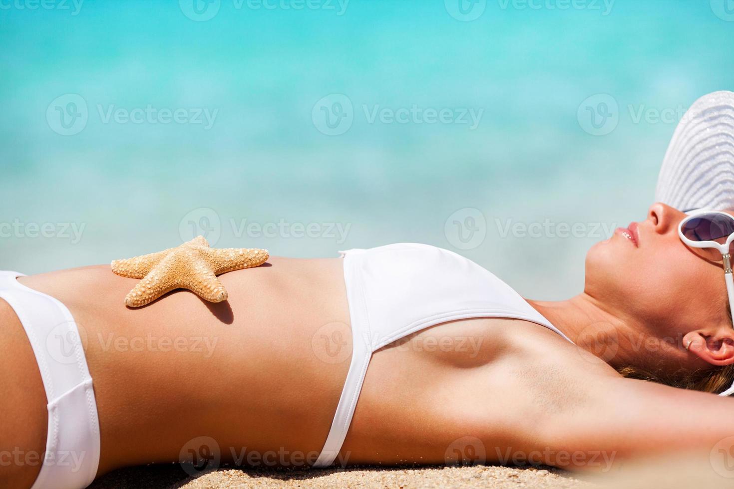 Relaxing on the beach photo