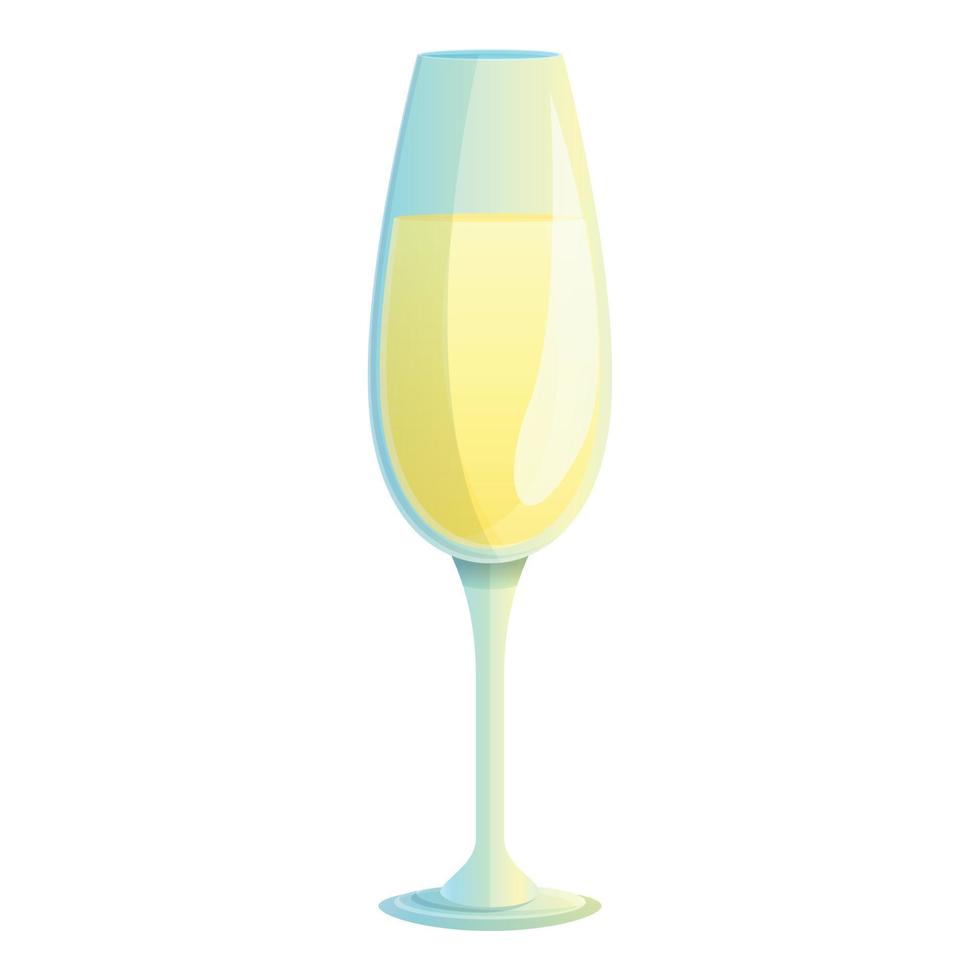 Champagne drink icon, cartoon style vector