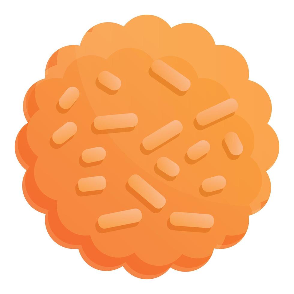 Cracker icon, cartoon style vector