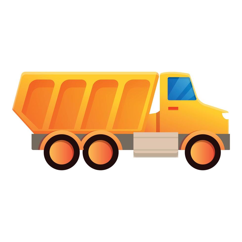 Industry tipper icon, cartoon style vector
