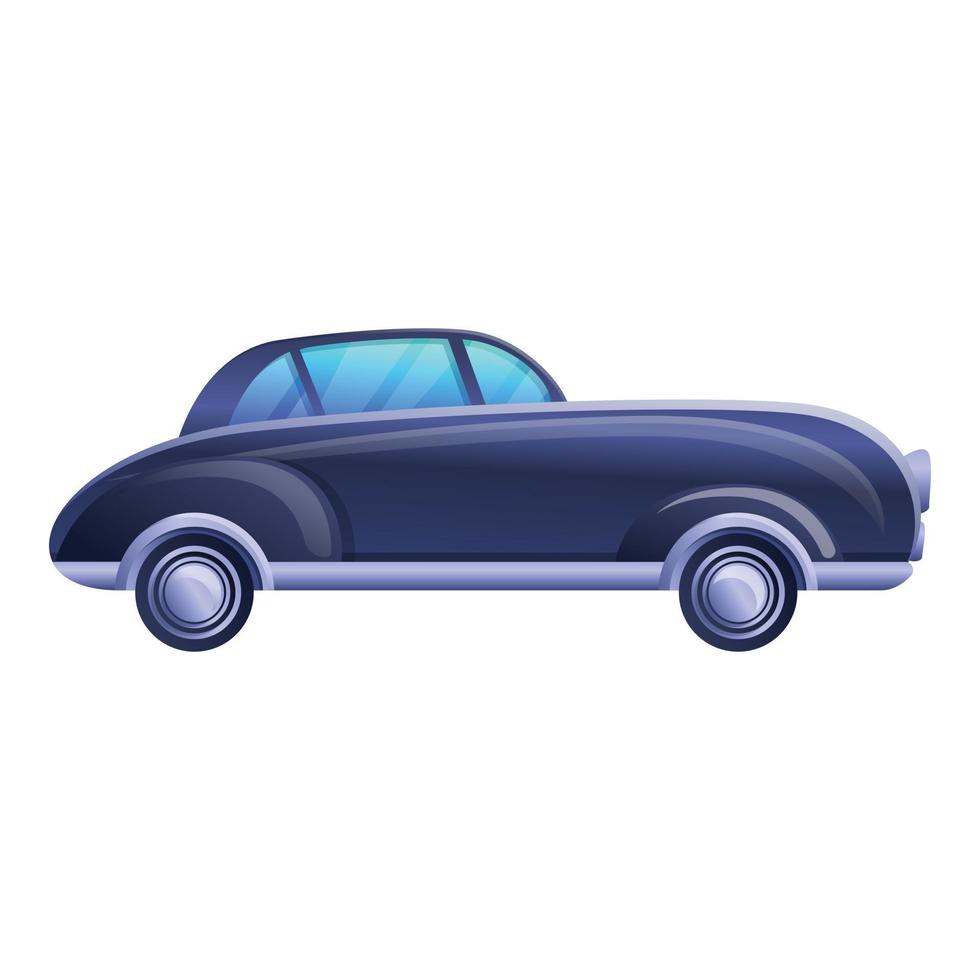 icono de coche viejo americano, estilo de dibujos animados vector