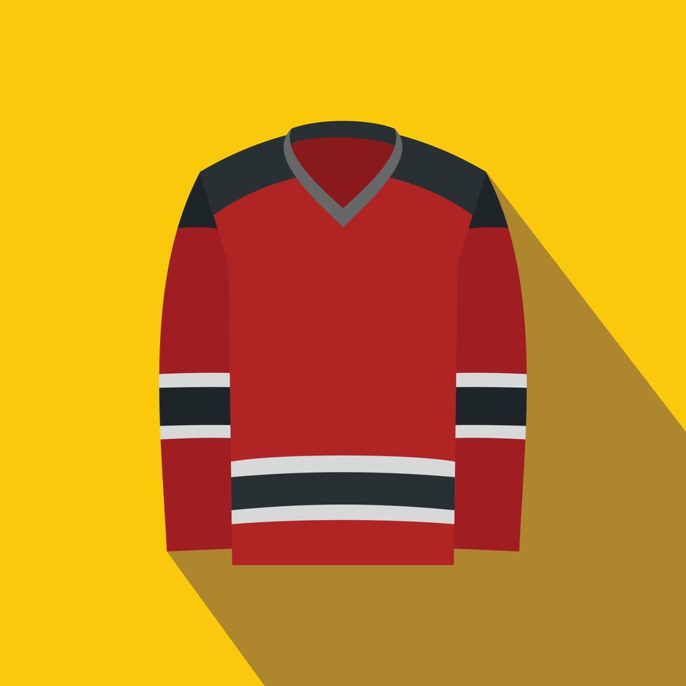 icono plano de uniforme de hockey vector