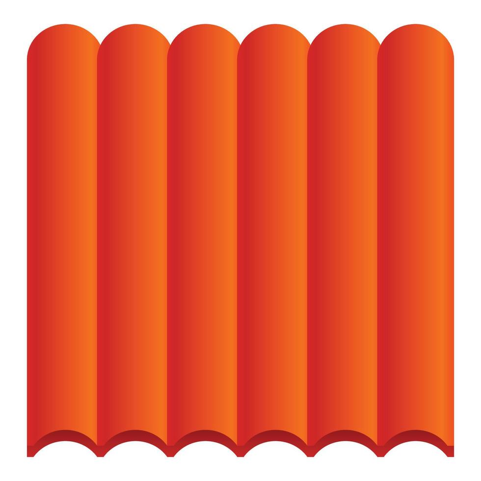 Thermal modern roof icon, cartoon style vector