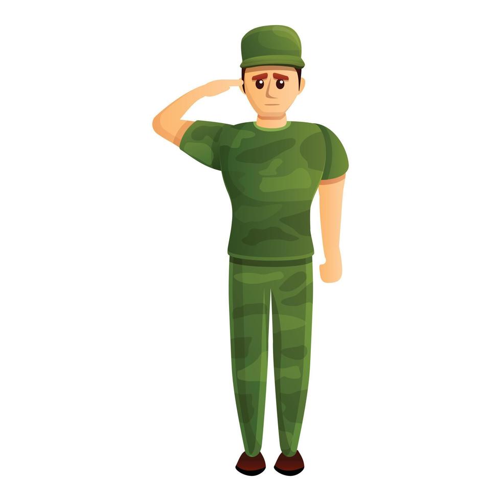 Soldier salute icon, cartoon style 14223355 Vector Art at Vecteezy Soldier salute icon, cartoon style 14223355 Vector Art at Vecteezy
