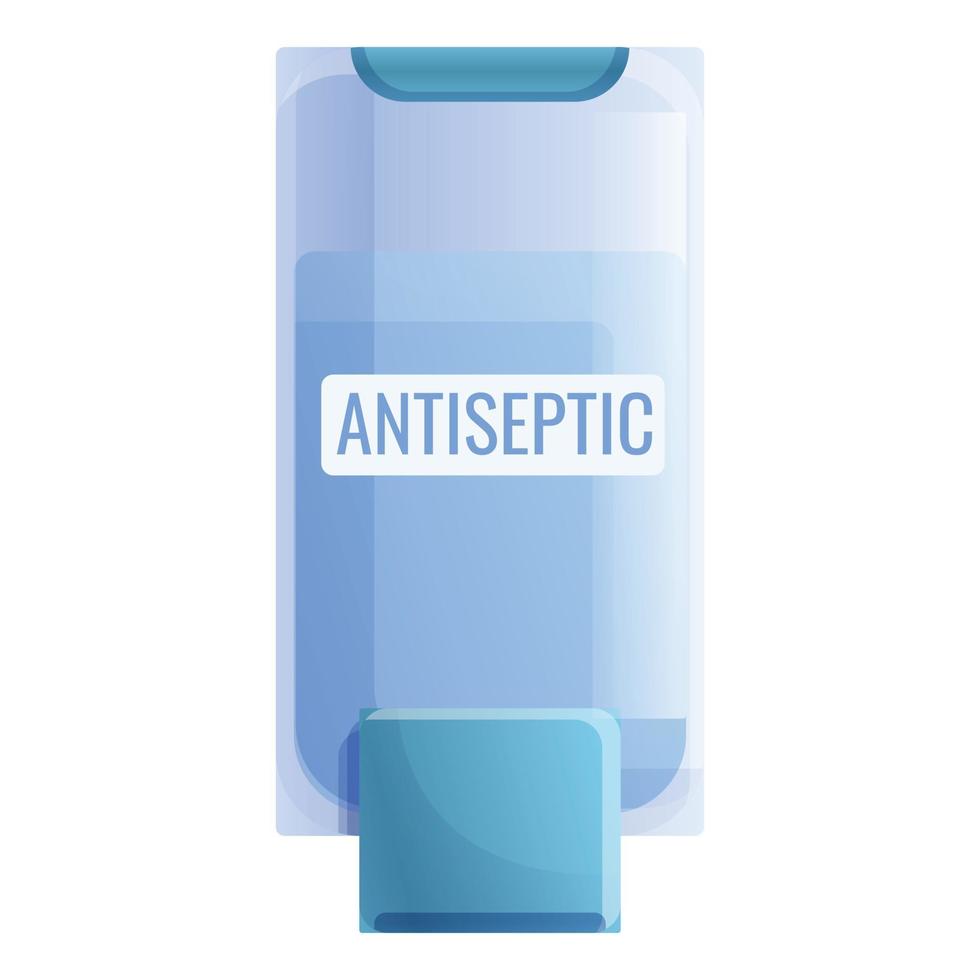 Antiseptic wc dispenser icon, cartoon style vector