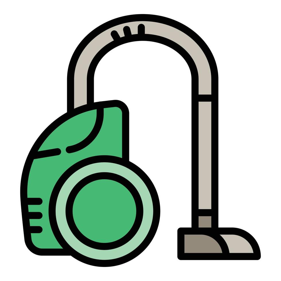 Vacuum cleaner icon, outline style vector