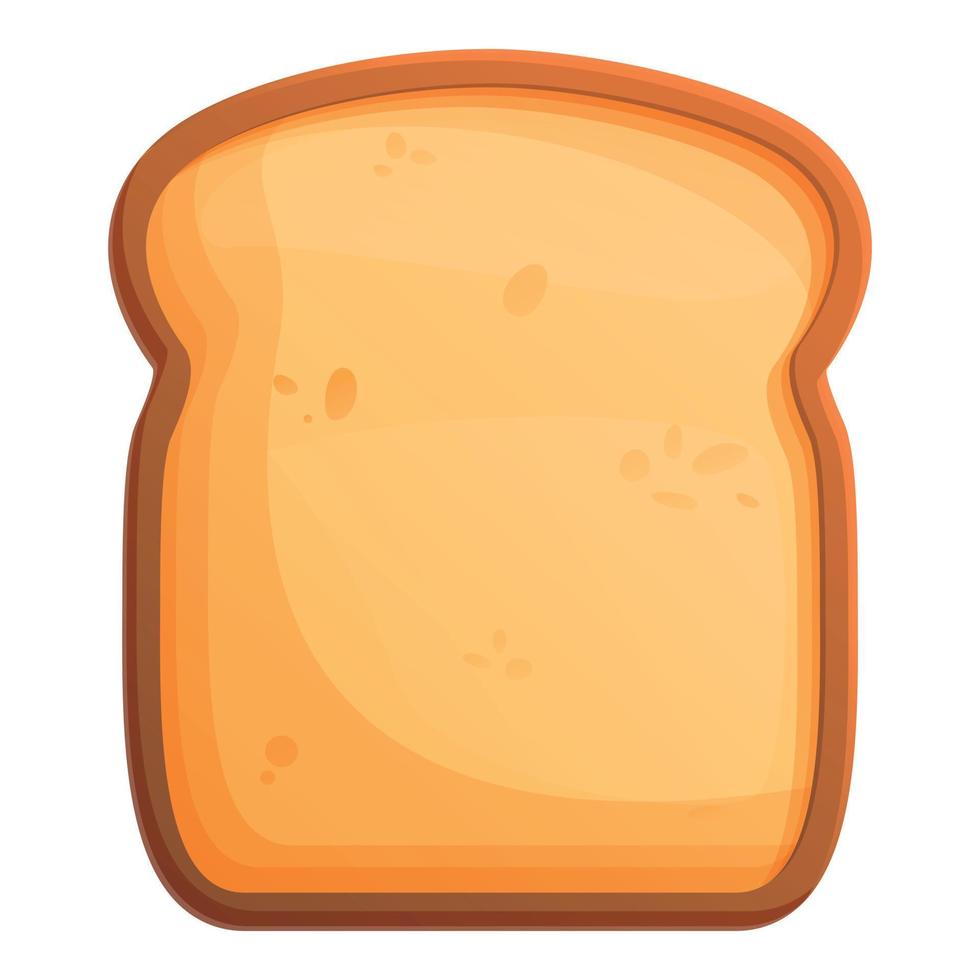 Traditional toast icon, cartoon style vector