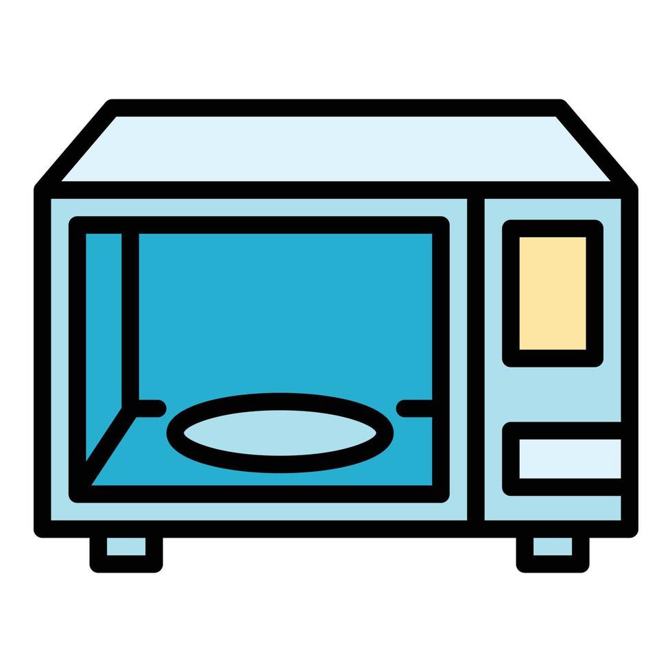 Microwave icon, outline style vector