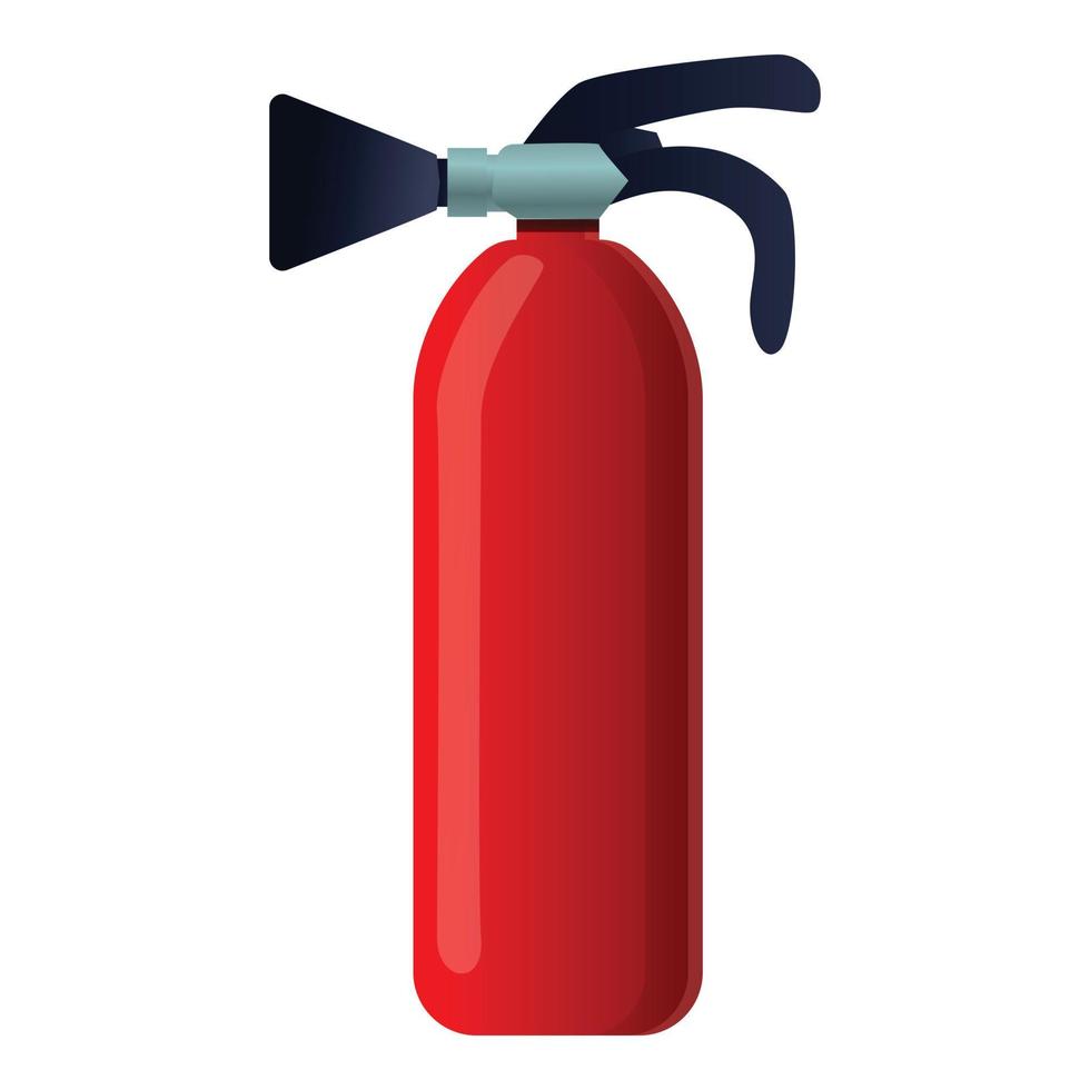 Fire extinguisher icon, cartoon style vector