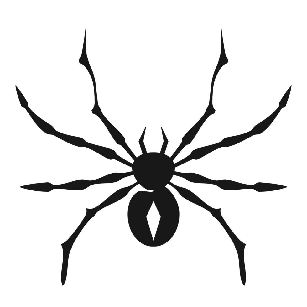 Long leg spider icon, simple style vector