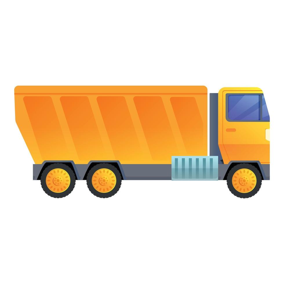 Heavy tipper icon, cartoon style vector