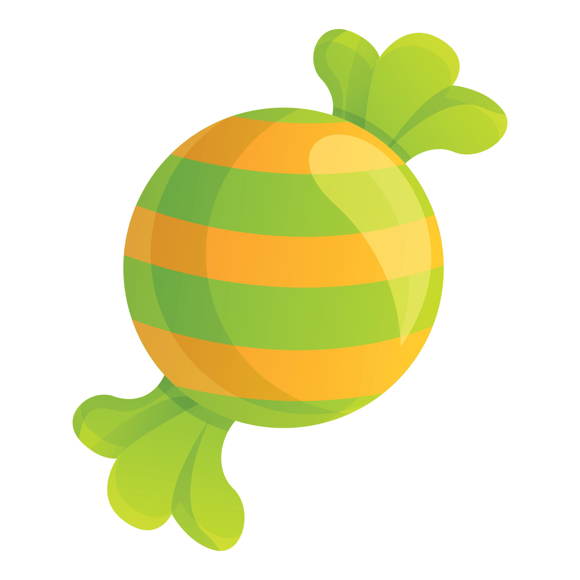 Green candy icon, cartoon style 14223933 Vector Art at Vecteezy