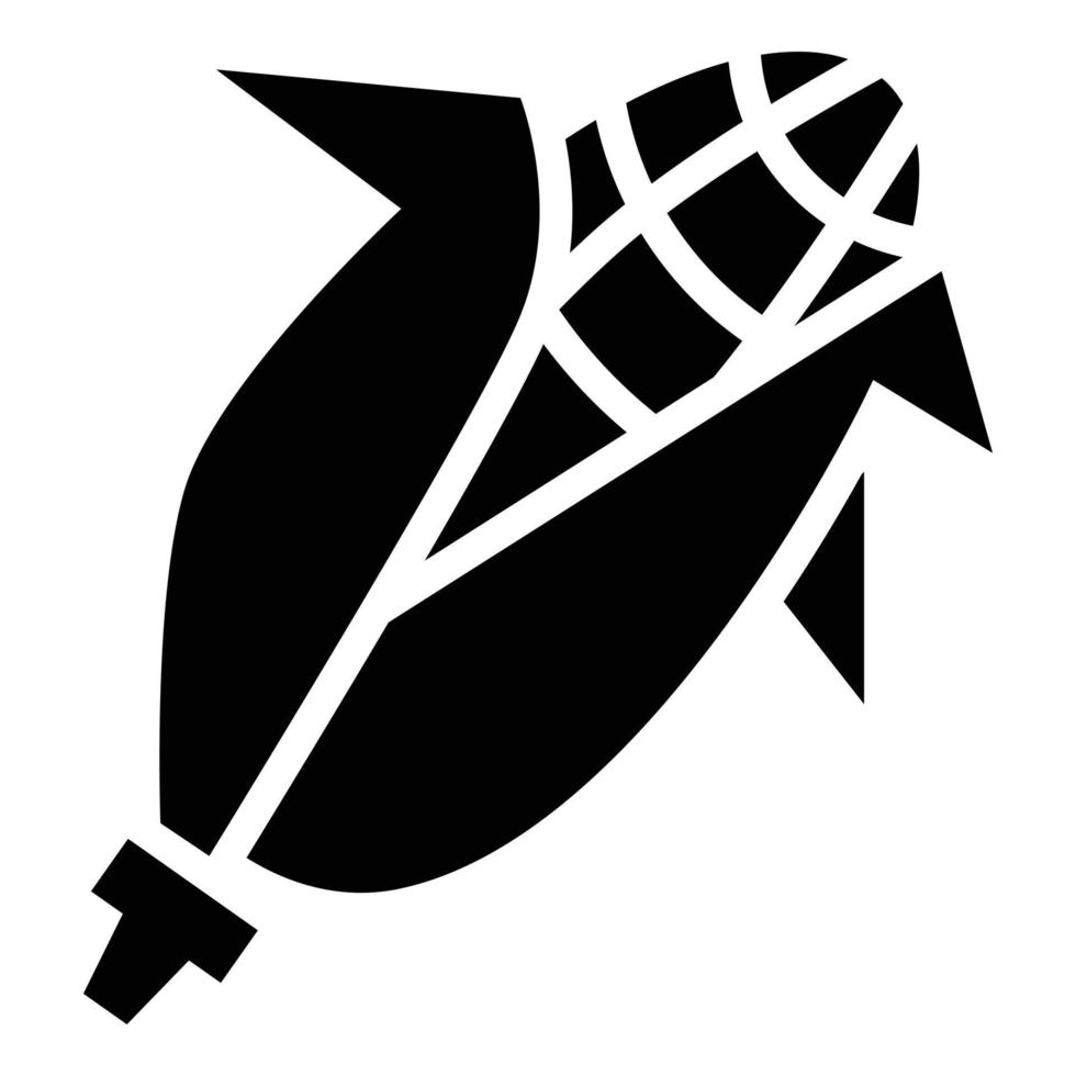 Eco corn icon, simple style vector