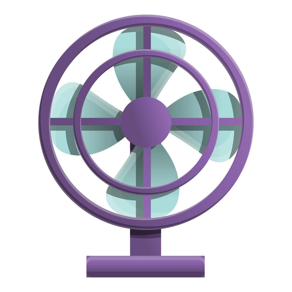 icono de ventilador doméstico, estilo de dibujos animados vector
