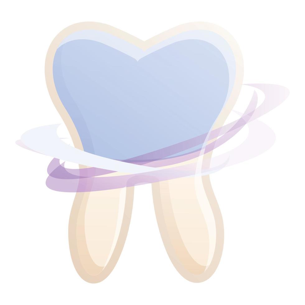 Healthy tooth icon, cartoon style vector