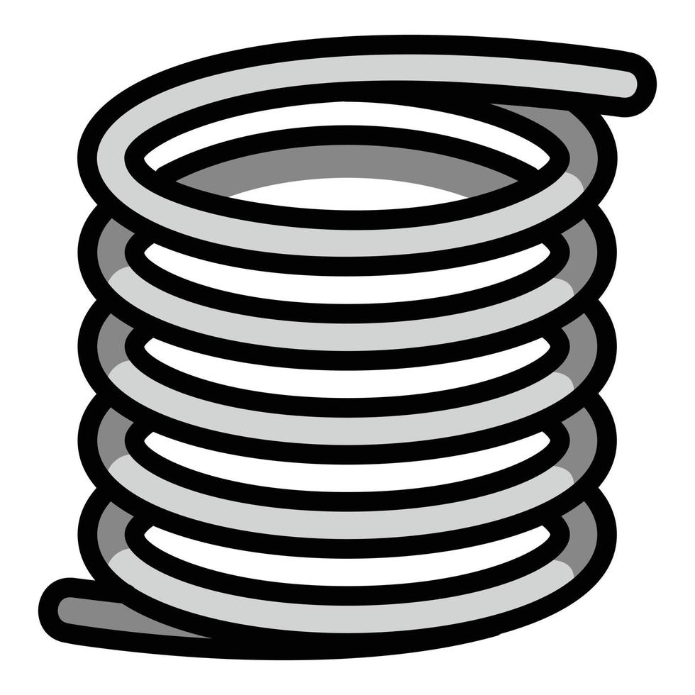 Object spring icon, outline style vector