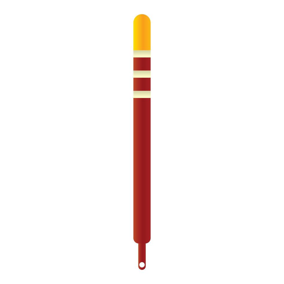 Cork bobber icon, cartoon style vector