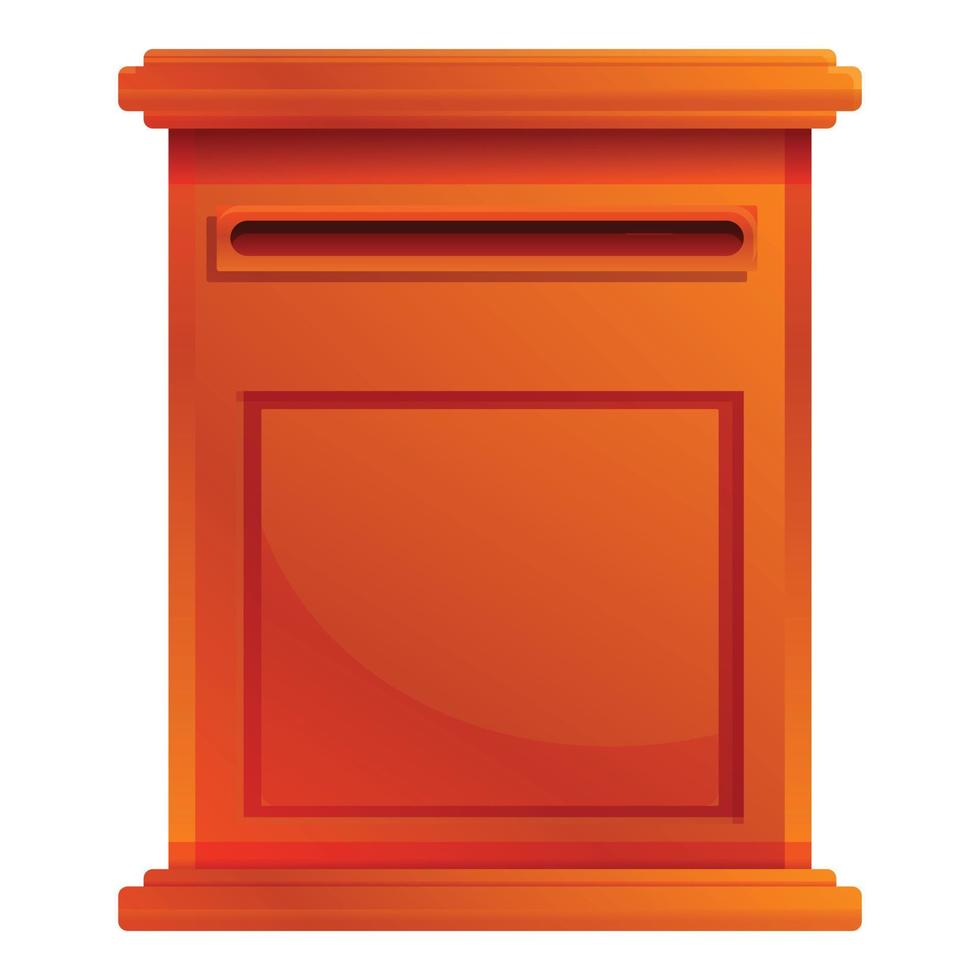 Letterbox icon, cartoon style vector
