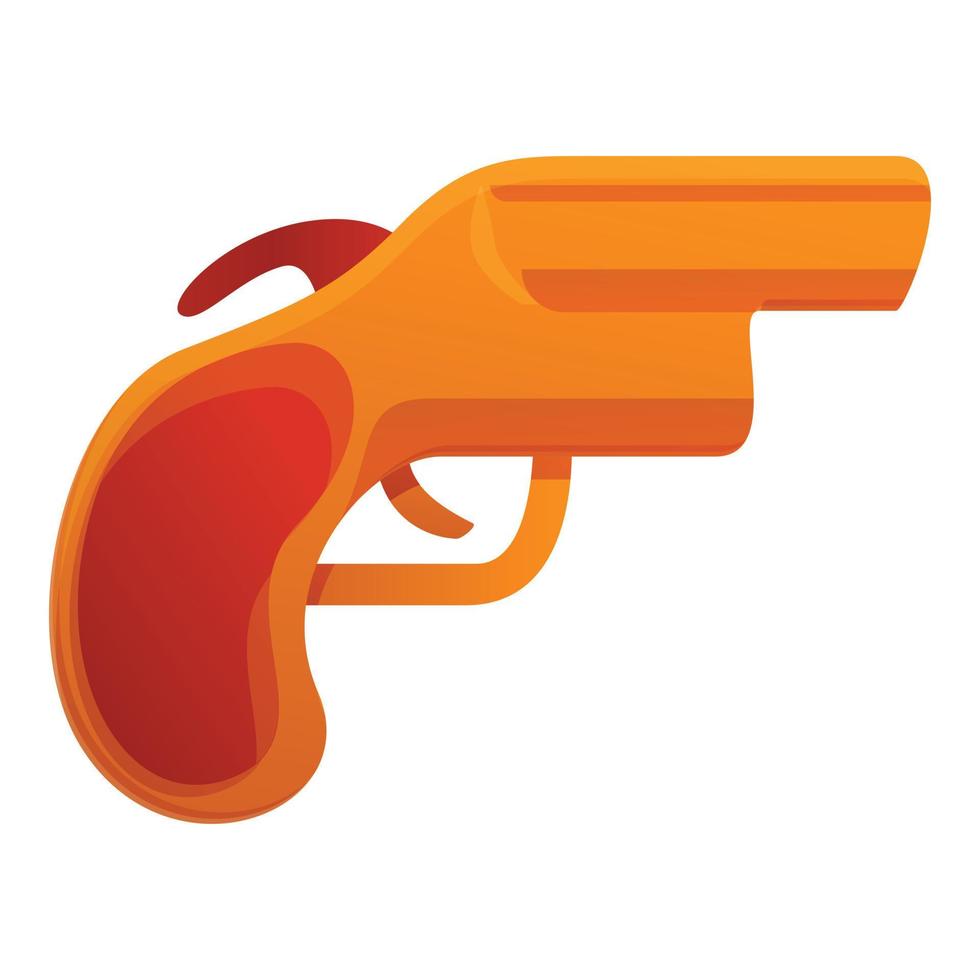 Signal revolver icon, cartoon style vector