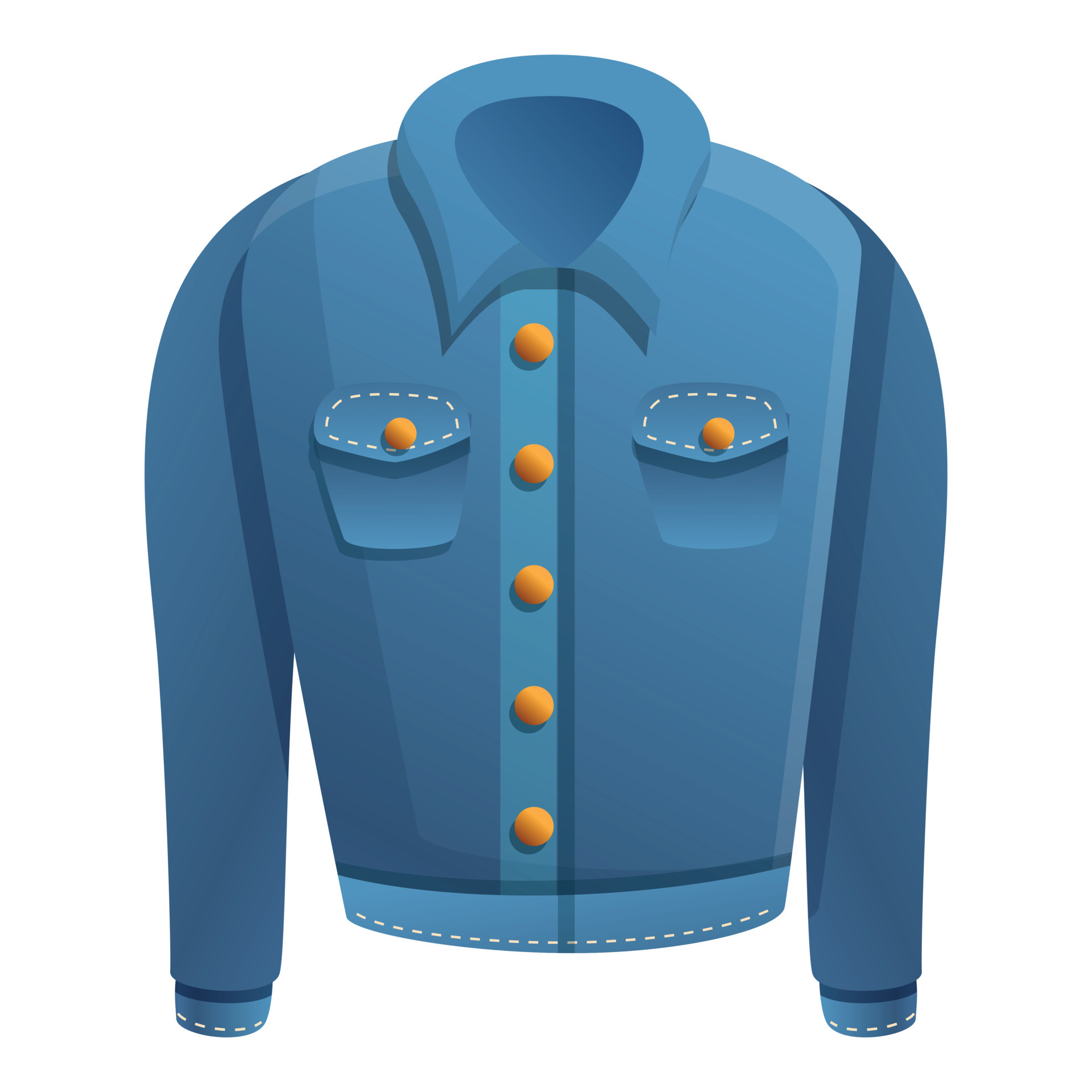 Jeans jacket icon, cartoon style 14224208 Vector Art at Vecteezy Jeans jacket icon, cartoon style 14224208 Vector Art at Vecteezy