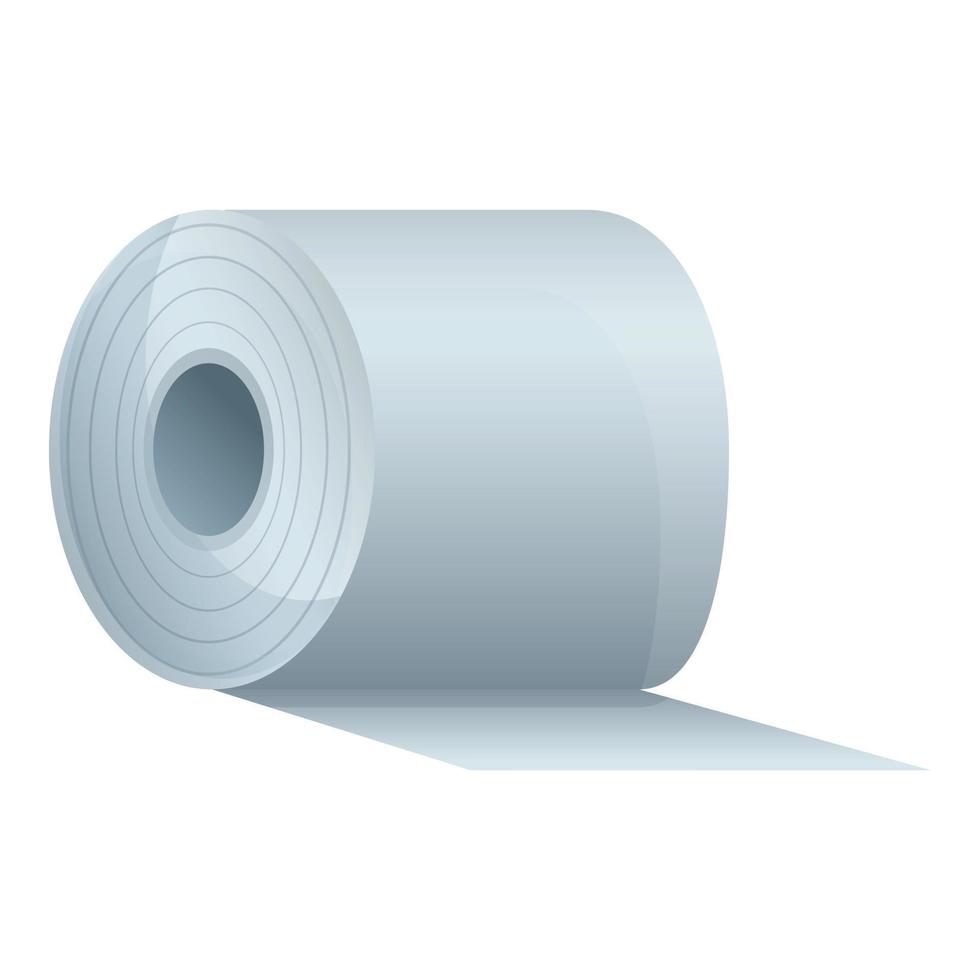 Toilet roll paper icon, cartoon style vector