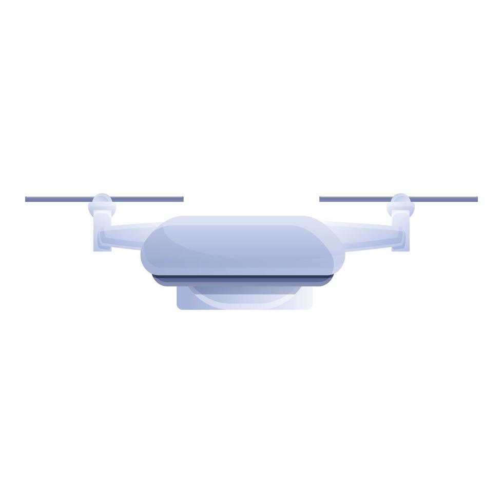 Fly drone remote control icon, cartoon style vector