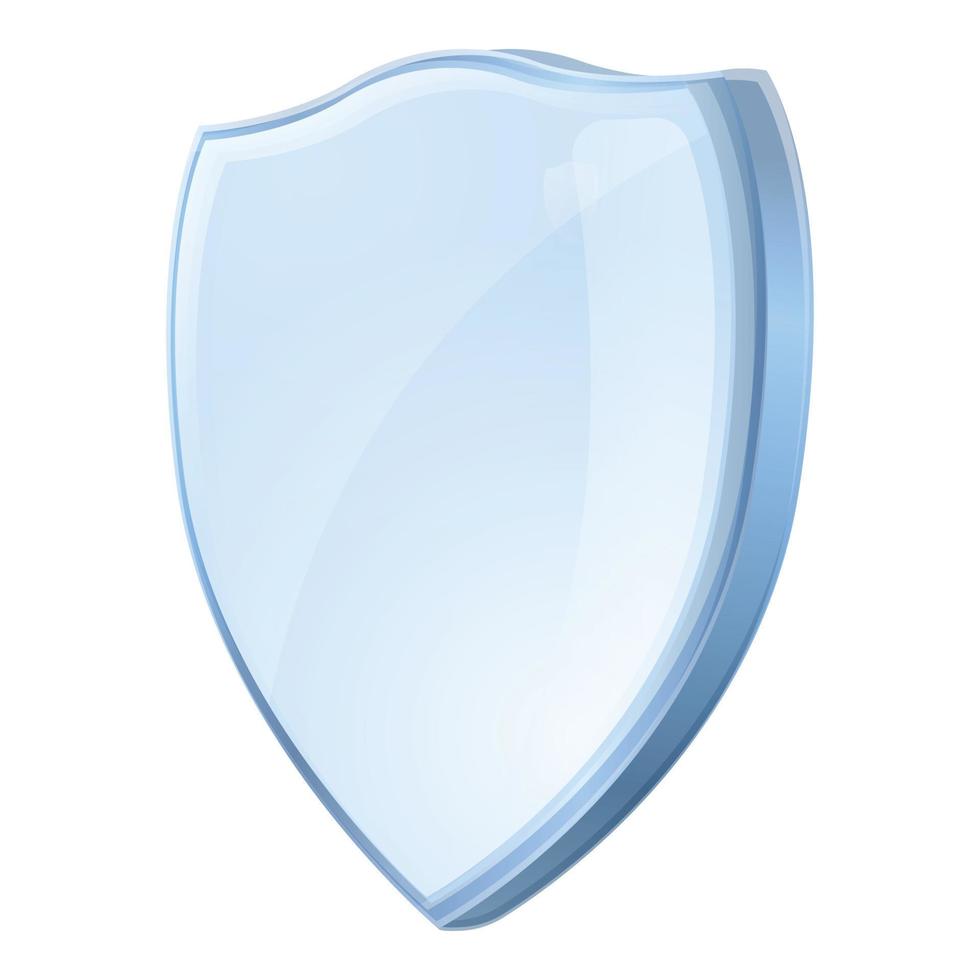 Case protective glass icon, cartoon style vector