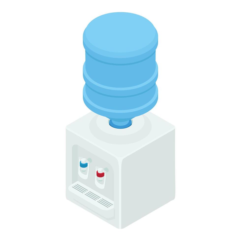 Home water cooler icon, isometric style vector