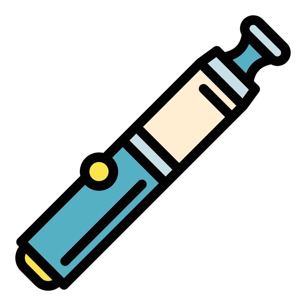 Vape cigarette icon, outline style vector