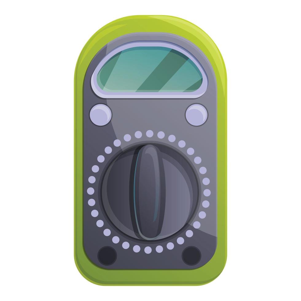 Tester multimeter icon, cartoon style vector