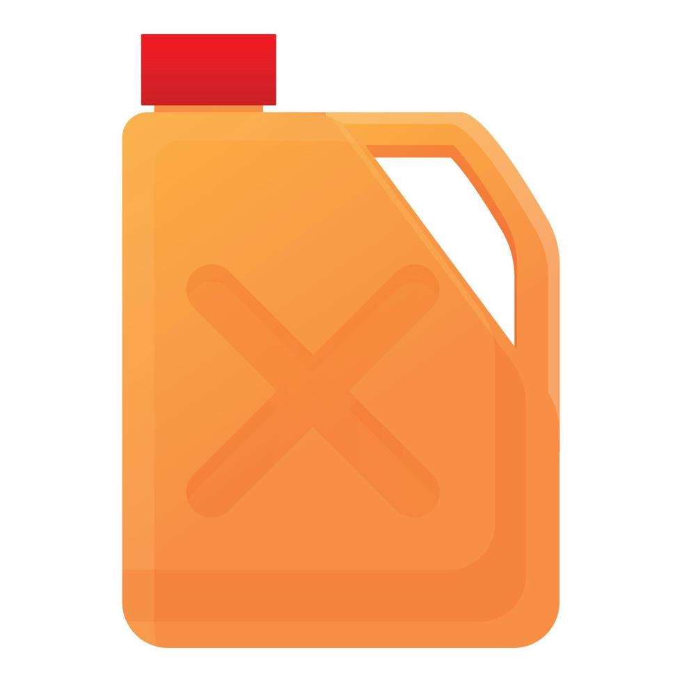 Gasoline canister icon, cartoon style vector