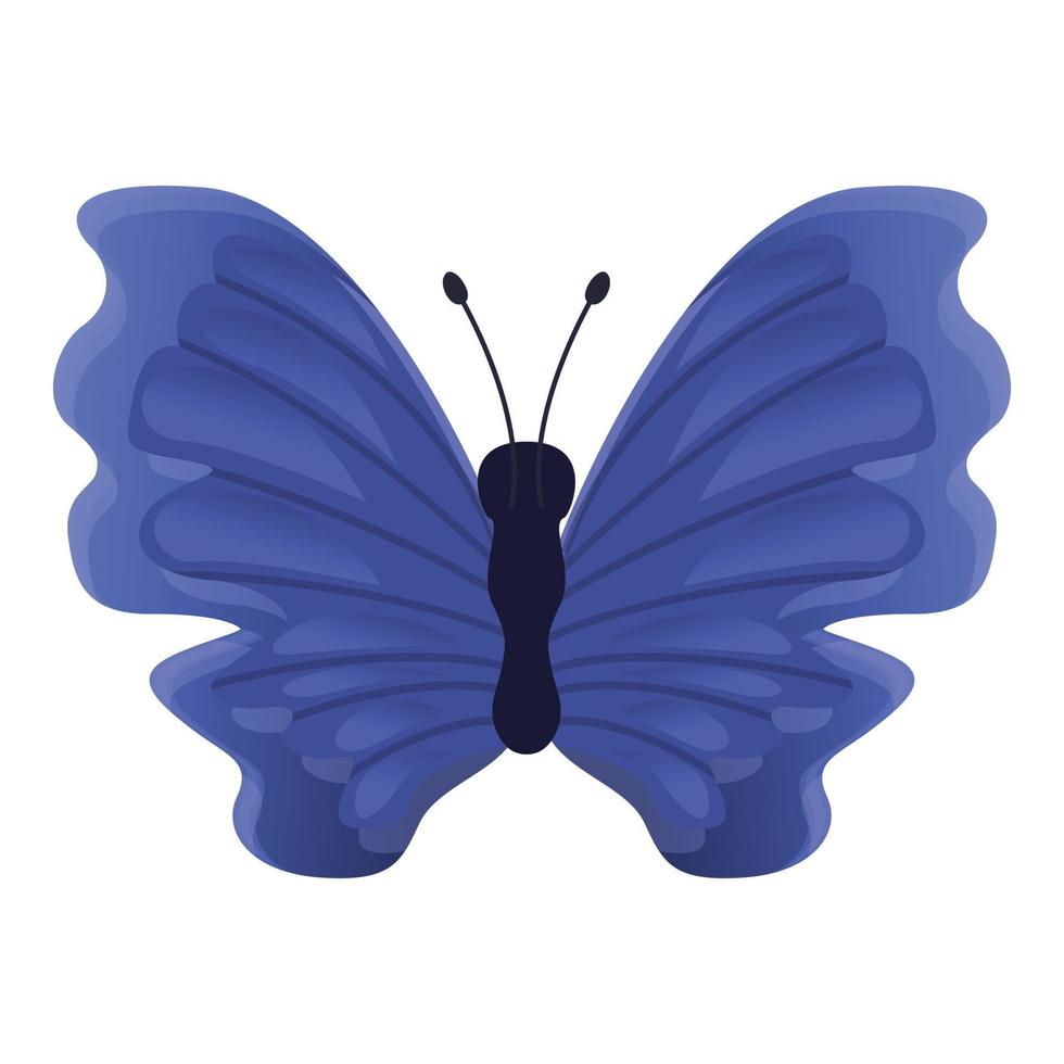 icono de insecto mariposa, estilo de dibujos animados vector