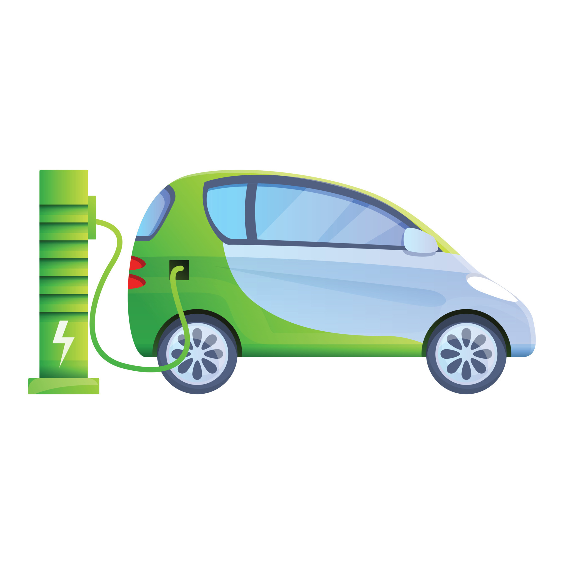 Plug hybrid car icon, cartoon style 14224779 Vector Art at Vecteezy