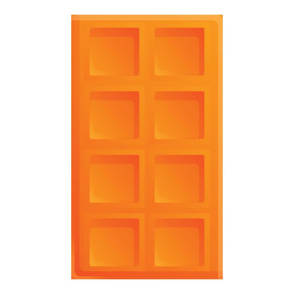 Biscuit bar icon, cartoon style vector