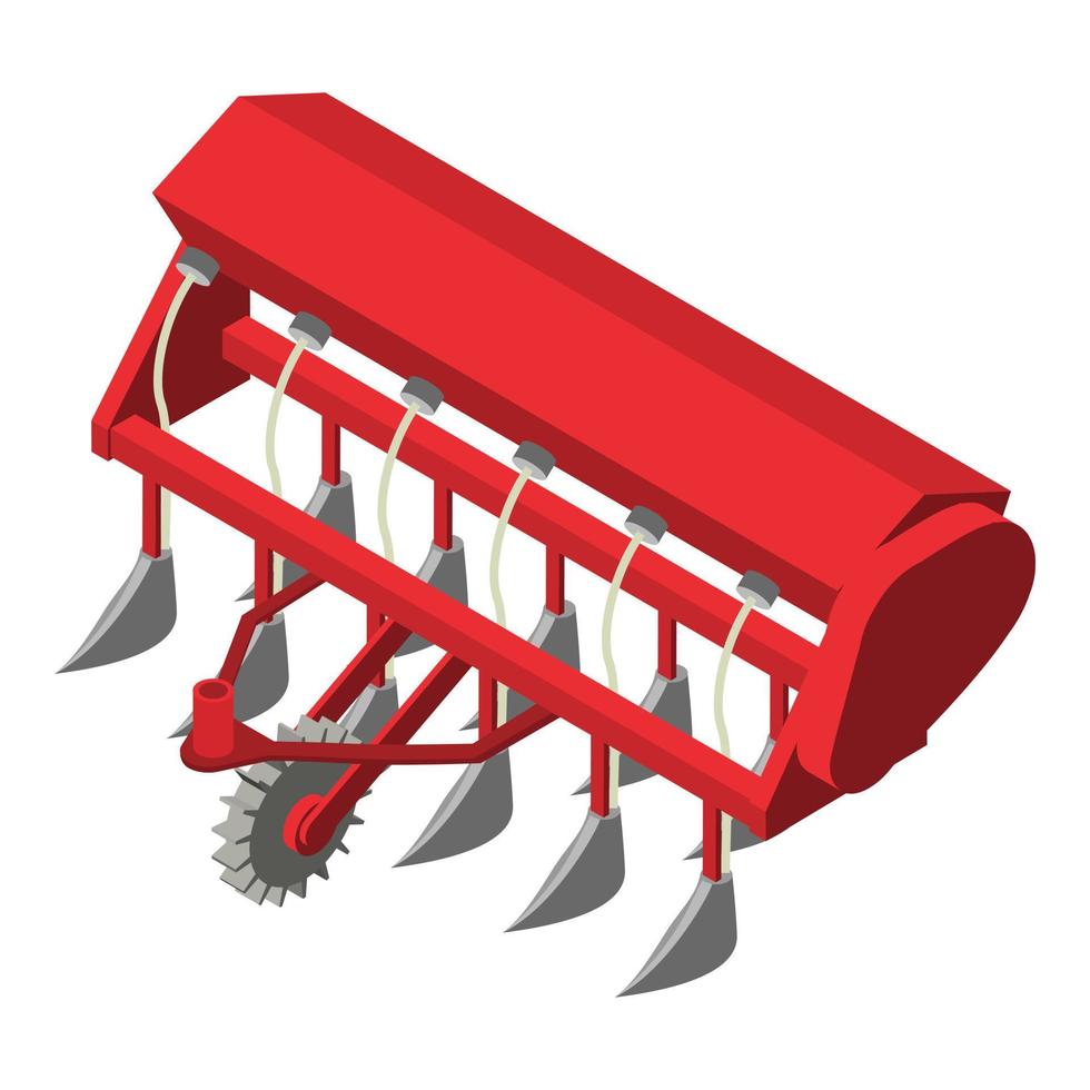 Agricultural machines icon, isometric style vector