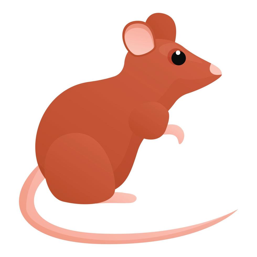Animal rat icon, cartoon style vector
