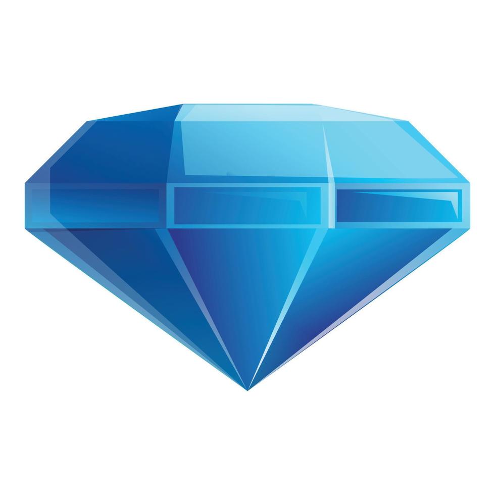 icono de piedra preciosa de estilo, estilo de dibujos animados vector