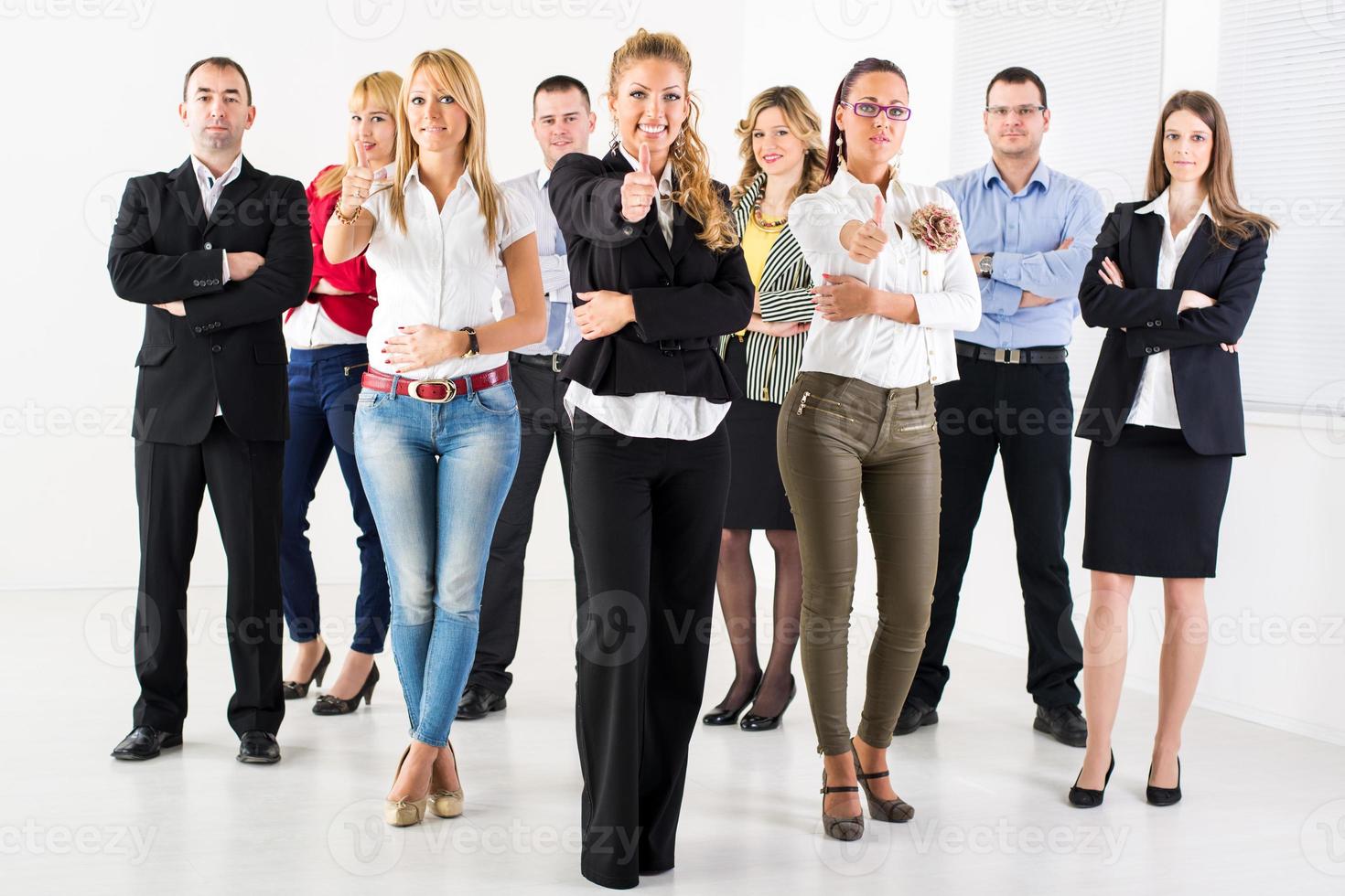 Business team Showing Thumbs Up photo
