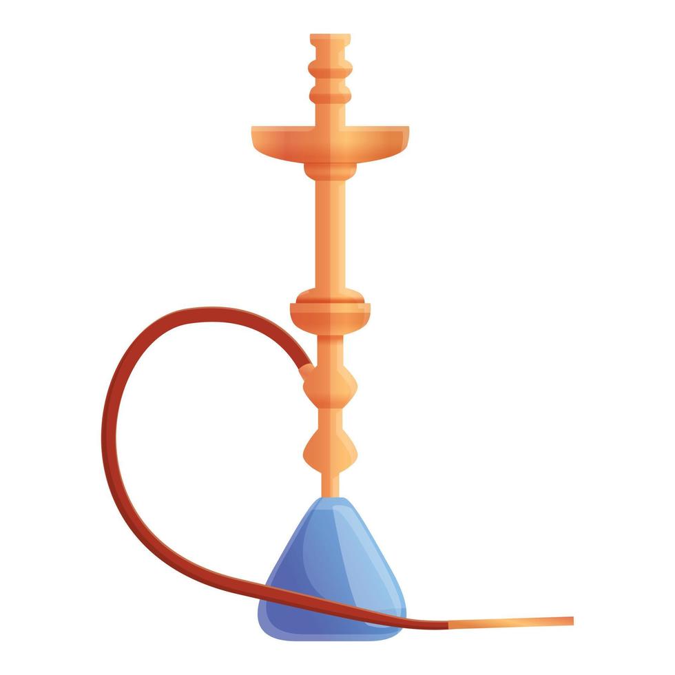 Hookah icon, cartoon style vector