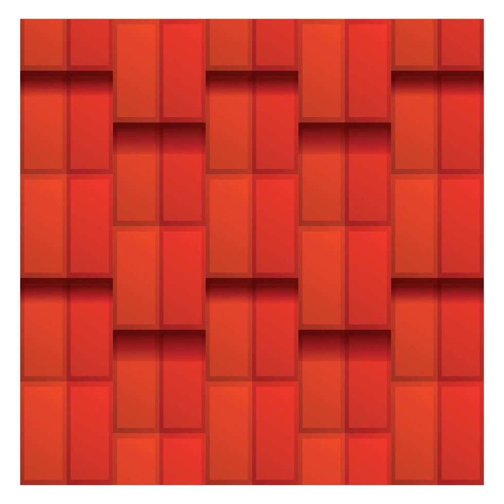 Shingle roof icon, cartoon style vector