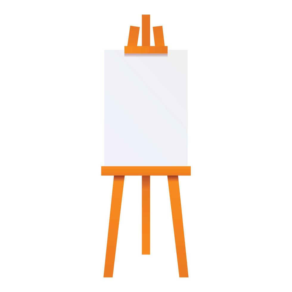 Easel icon, cartoon style vector
