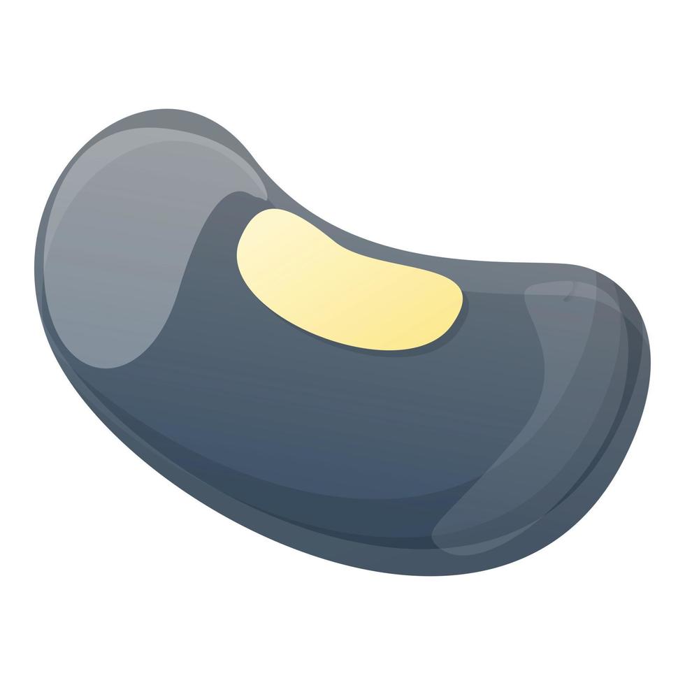 Seed bean icon, cartoon style vector