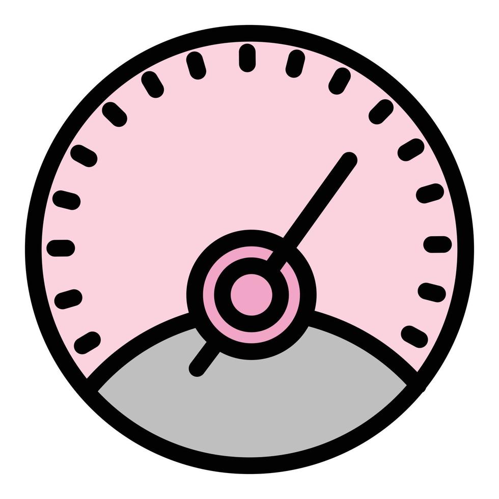 Drive speedometer icon, outline style vector