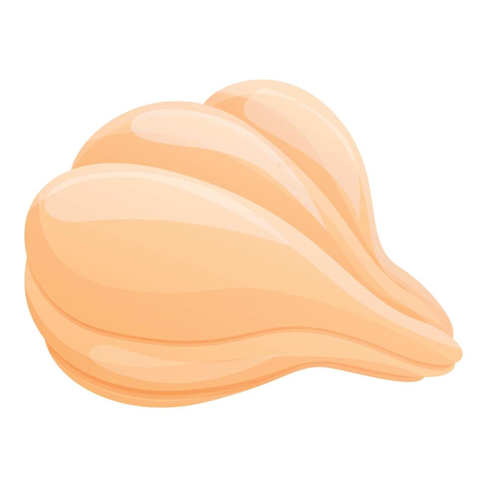 Garlic icon, cartoon style vector